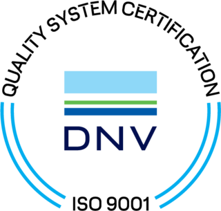 Quality System Certified by DNV, ISO 9001